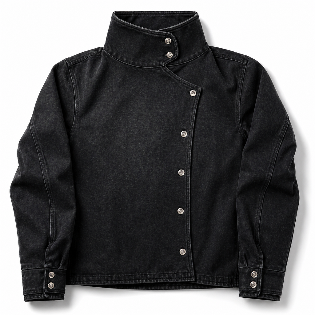 Vintage Fencing Denim Jacket - Classic Retro Style for Adults
