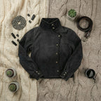 Vintage Fencing Denim Jacket - Classic Retro Style for Adults