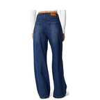 Women’s High-Waist Wide Leg Jeans – Stretchy Seamed Front Denim Pants