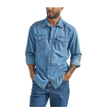Men’s Regular Fit Denim Snap Shirt – Classic Iconic Style